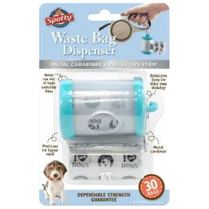 Spotty Clear Tube Waste Bag Dispenser with 30 Bags