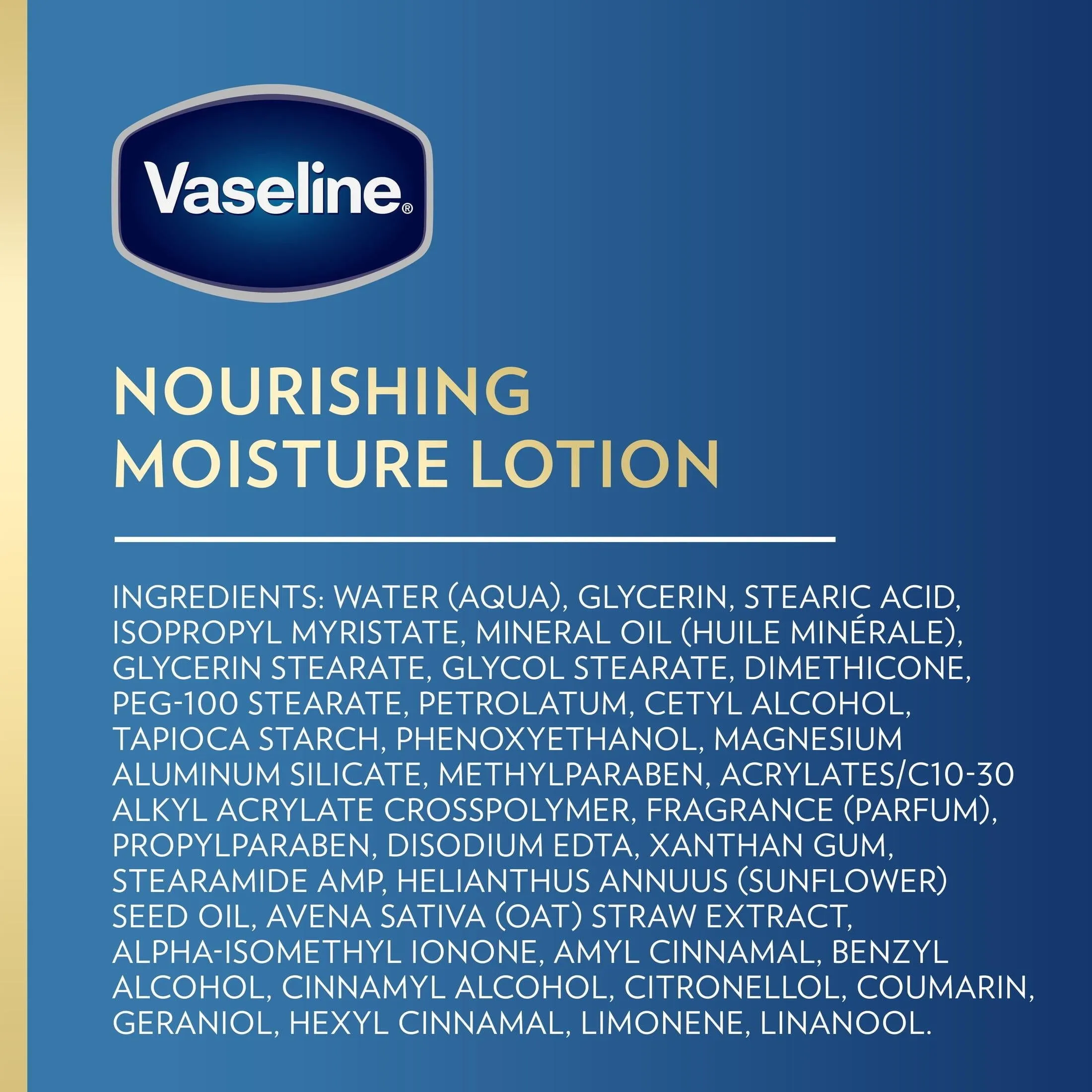 Vaseline Intensive Care Nourishing Moisturizer Non Greasy Body Lotion, 32 fl oz